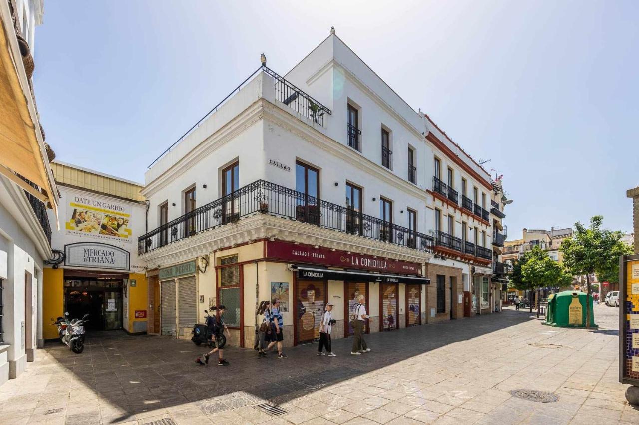 סביליה Comfy Away - Apartamento Exclusivo Mercado De Triana Con Balcon מראה חיצוני תמונה